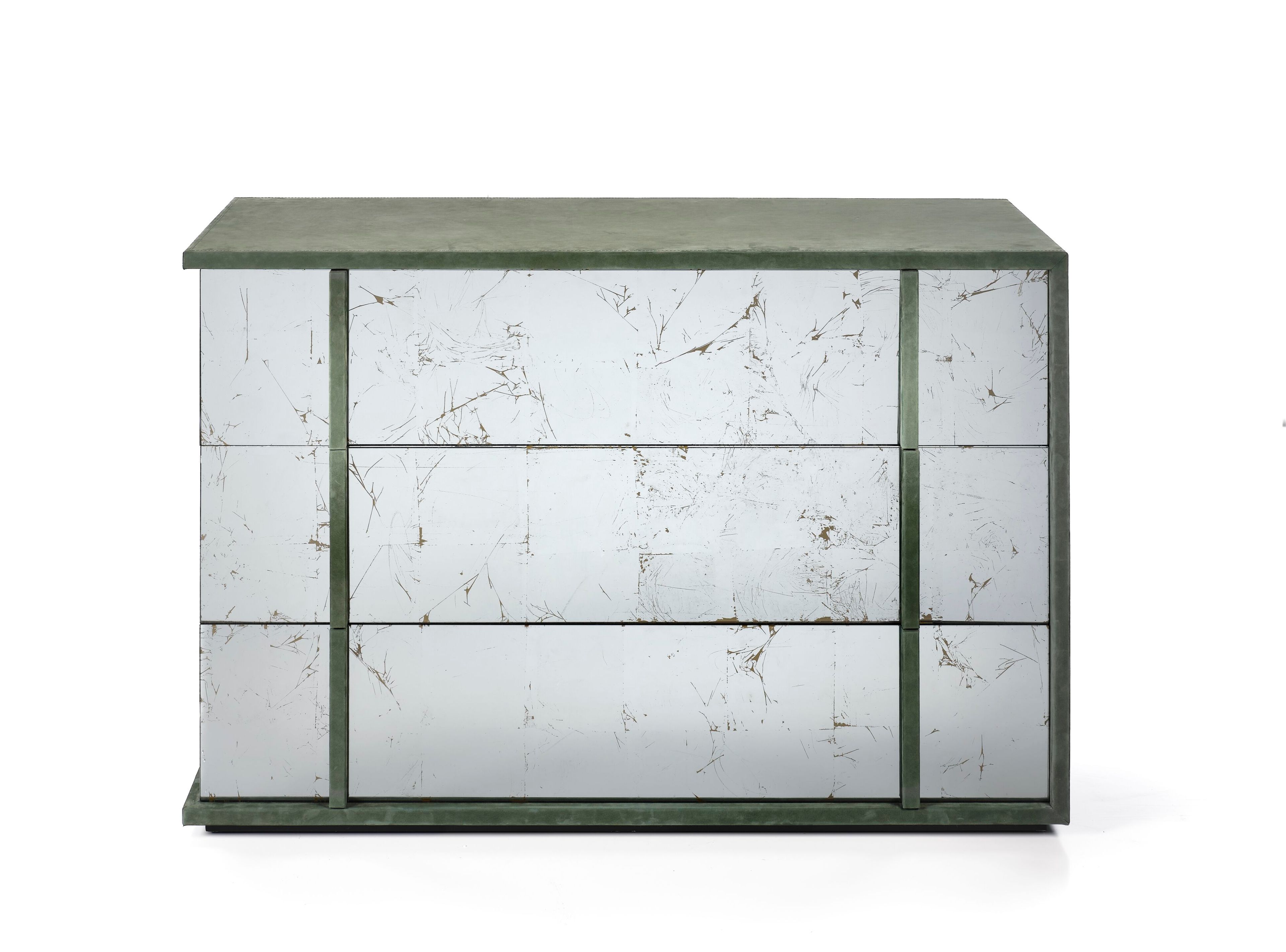 Деревянный и стеклянный комод RIVATELIER CUBE ARCH-00075129 - Вид №1