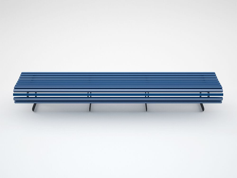 Алюминиевая скамья без спинки CITYSì AUDREY ARCH-00048302 - Вид №1