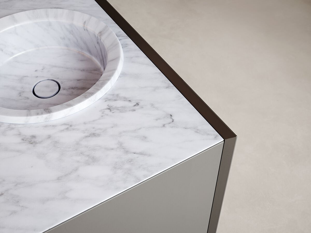 Подвесной модульный шкаф для ванной комнаты с ящиками Inbani Edge ARCH-00016062 - Вид №4