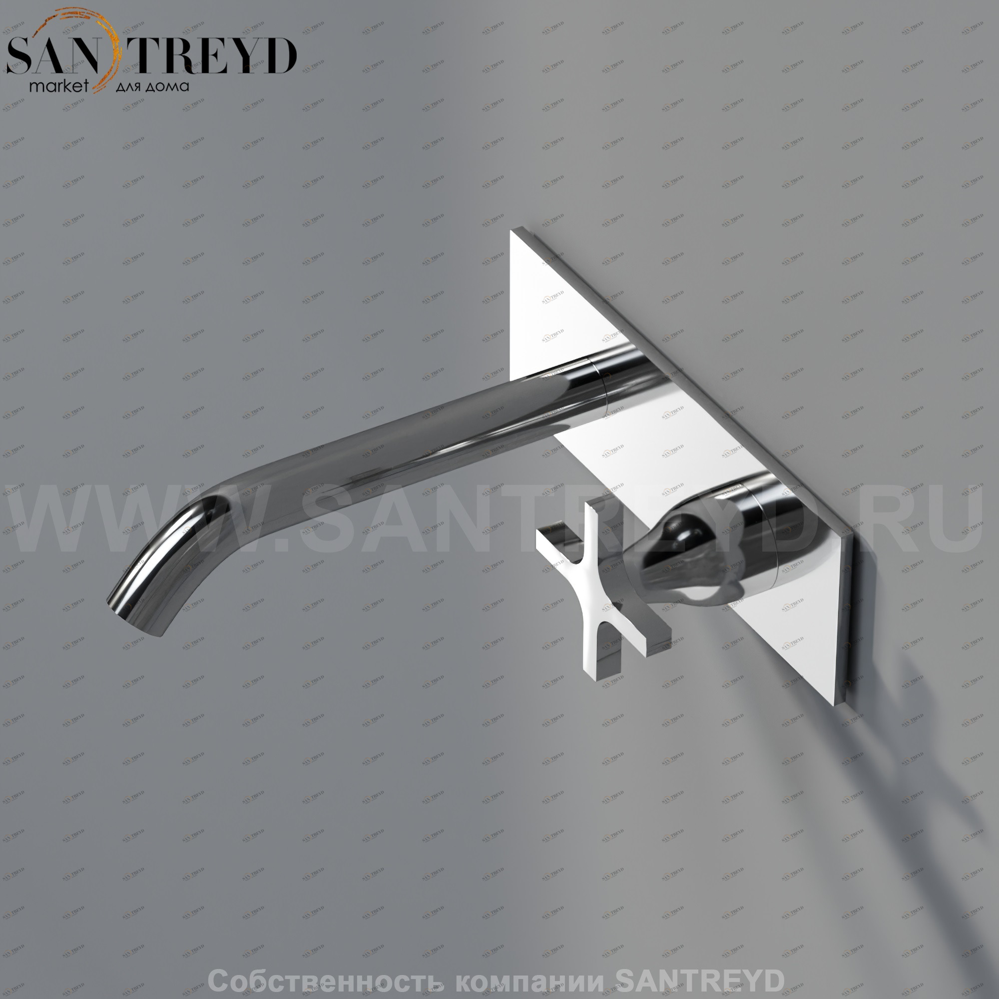 Встроенный смеситель ARUB1036S MEMORY для раковины хромированный Agape