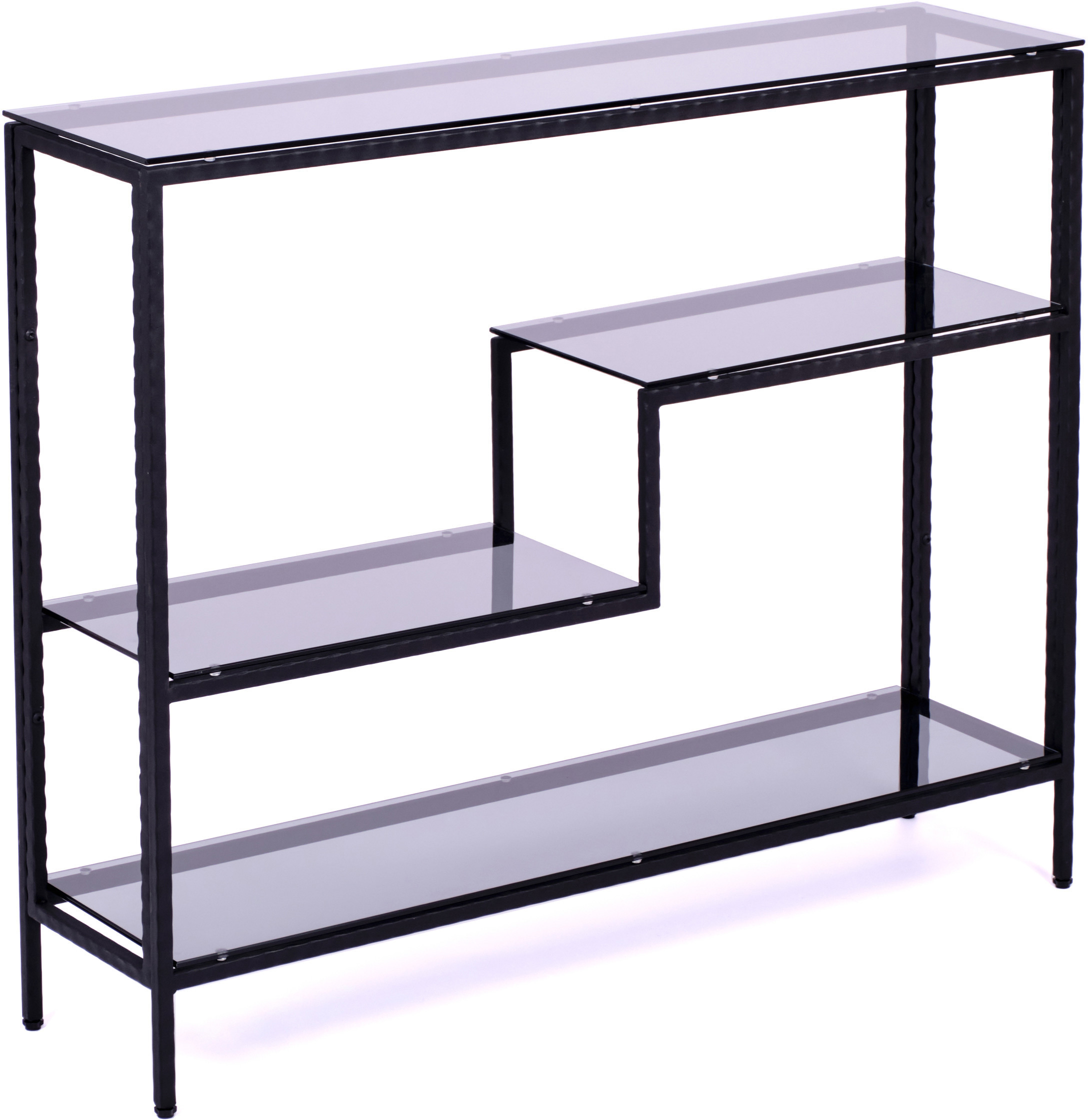 90923090 Консоль напольная 1012-CB loft grey 100x80x25 см сталь цвет черный STLM-0422544 ALLCONSOLES