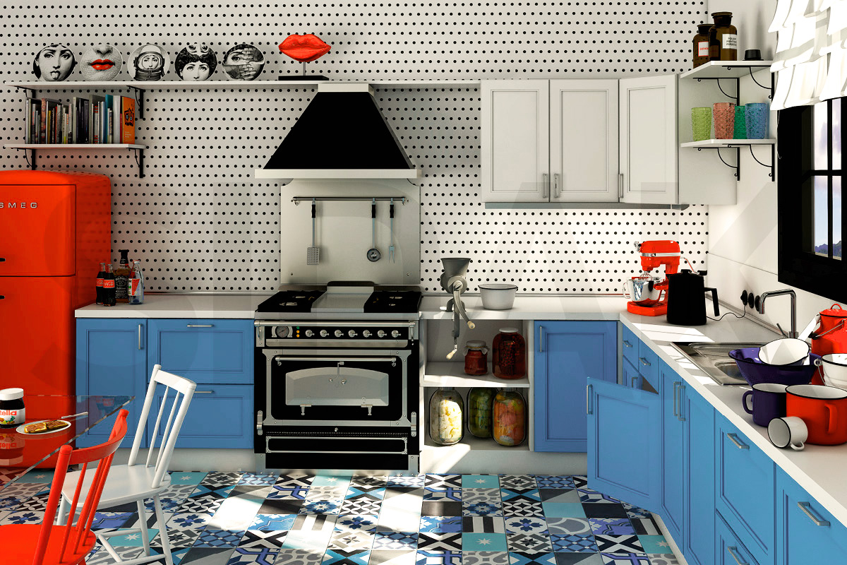 Фасады для кухни Кантри Фрезеровка «Дакота» 802 Зеленый SIDAK SIST2727-500 - Вид №1