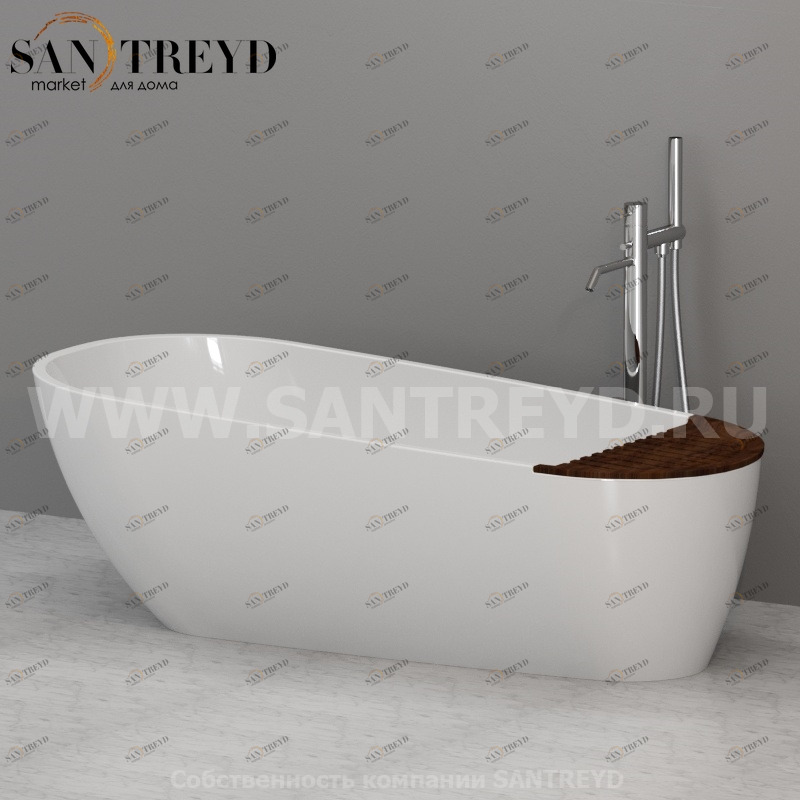 375001 Ванна из минерального литья pietraluce 70*170 см цвет Белая глазурь Kerasan Aquatech Италия