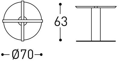 Varaschin Садовый круглый стол из стали Big 136l - Вид №8