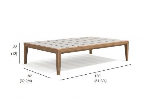 RODA Низкий садовый стол из тика Teka sun-id-1376638 - Вид №4