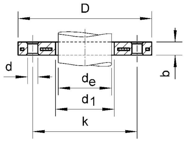 SANIT 121364050063 Свободный фланец, ПП / конец заглушки стали  - Вид №1