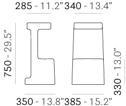 Pedrali Табурет из полиэтилена sun-id-1496515 - Вид №6
