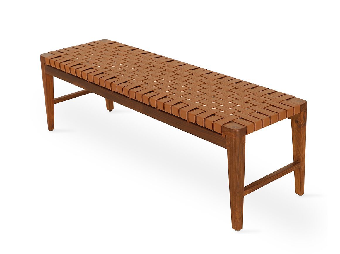 Скамейка из тикового дерева Alankaram PASKI ARCH-00022184