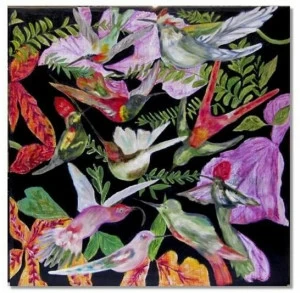 ICI ET LÀ Смешанная техника на холсте K. fabrizzi Kf33