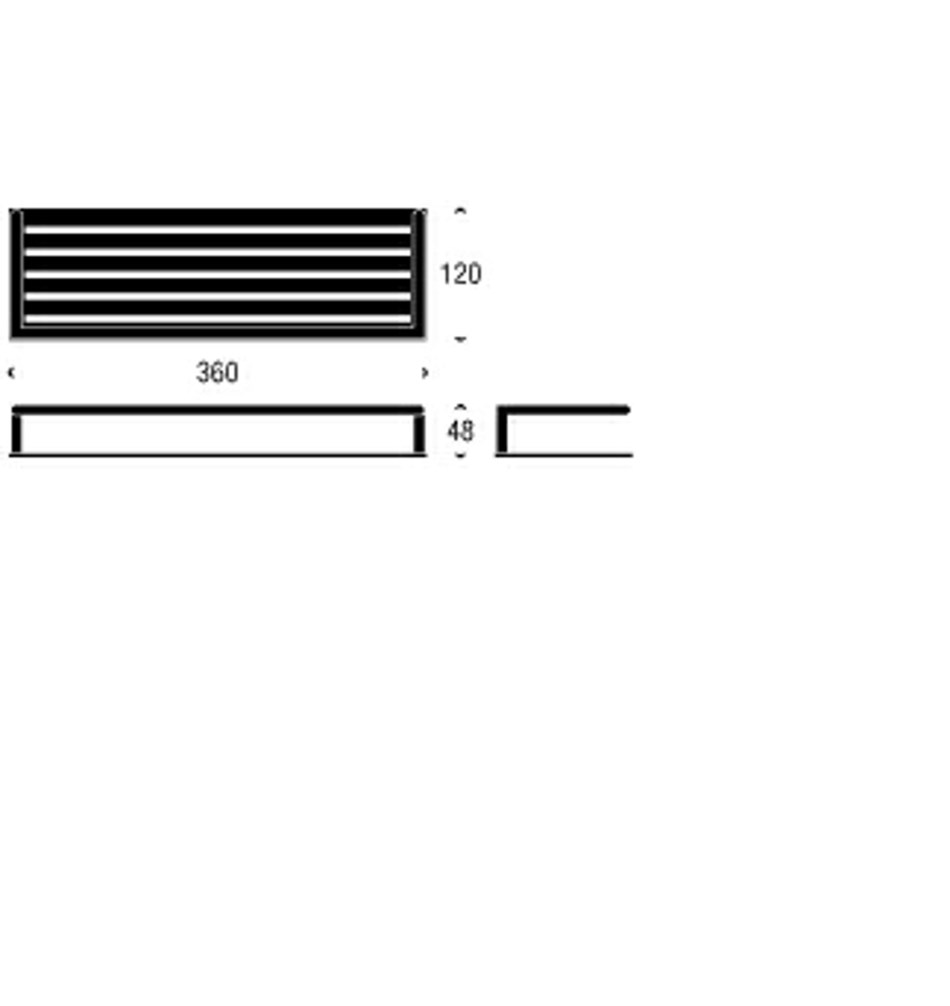 FROST Полка для душа 4, 36cm » золото Нержавеющая сталь Золото N1937-1-GO  - Вид №1