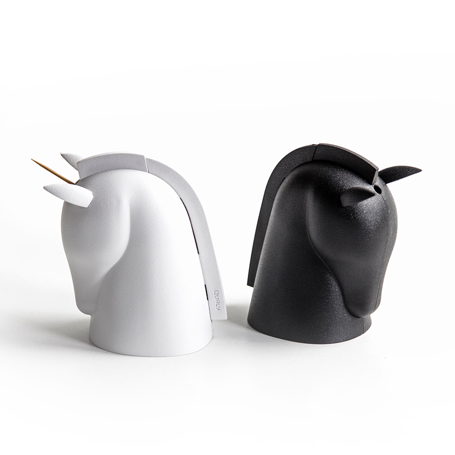 QL10295-WH Держатель для зубочисток unicorn, белый Qualy  - Вид №4