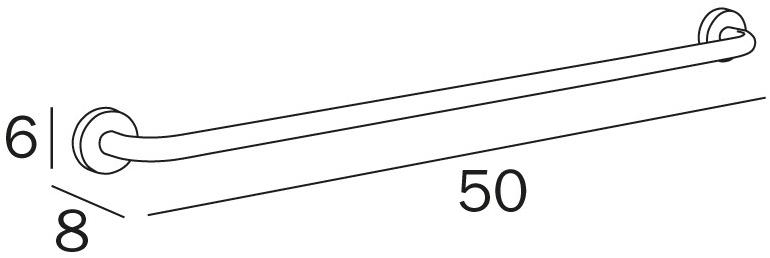 INDA® Вешалка для полотенец из хромированной латуни Forum A3690 - Вид №3