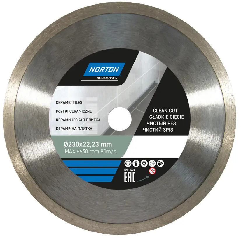 Алмазный диск Norton Ceram для точной резки керамики и плитки 10920652
