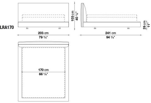 B&B Italia Двуспальная кровать из ткани Richard sun-id-1350707 - Вид №8