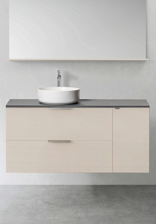 1390529 Шкаф Для Умывальника Форма 900 М Нажатие Бокового Модуля 30 ... Hafa Ясень 