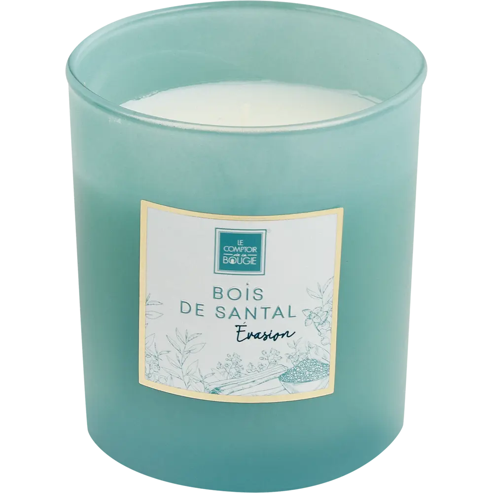 87234117 Свеча ароматизированная Сандаловое дерево голубая 9 см STLM-0816295 Atmosphera 