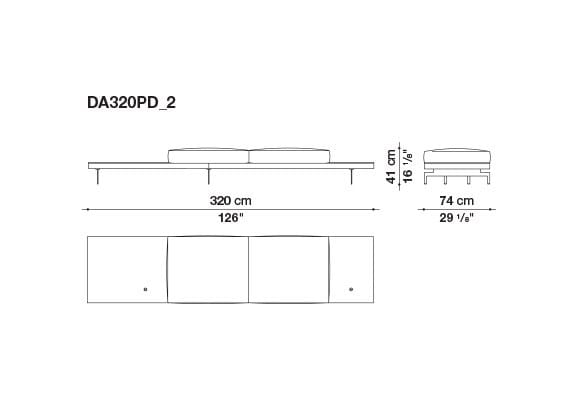3-местный тканевый диван с полуостровом B&B Italia док ARCH-00061121 - Вид №115