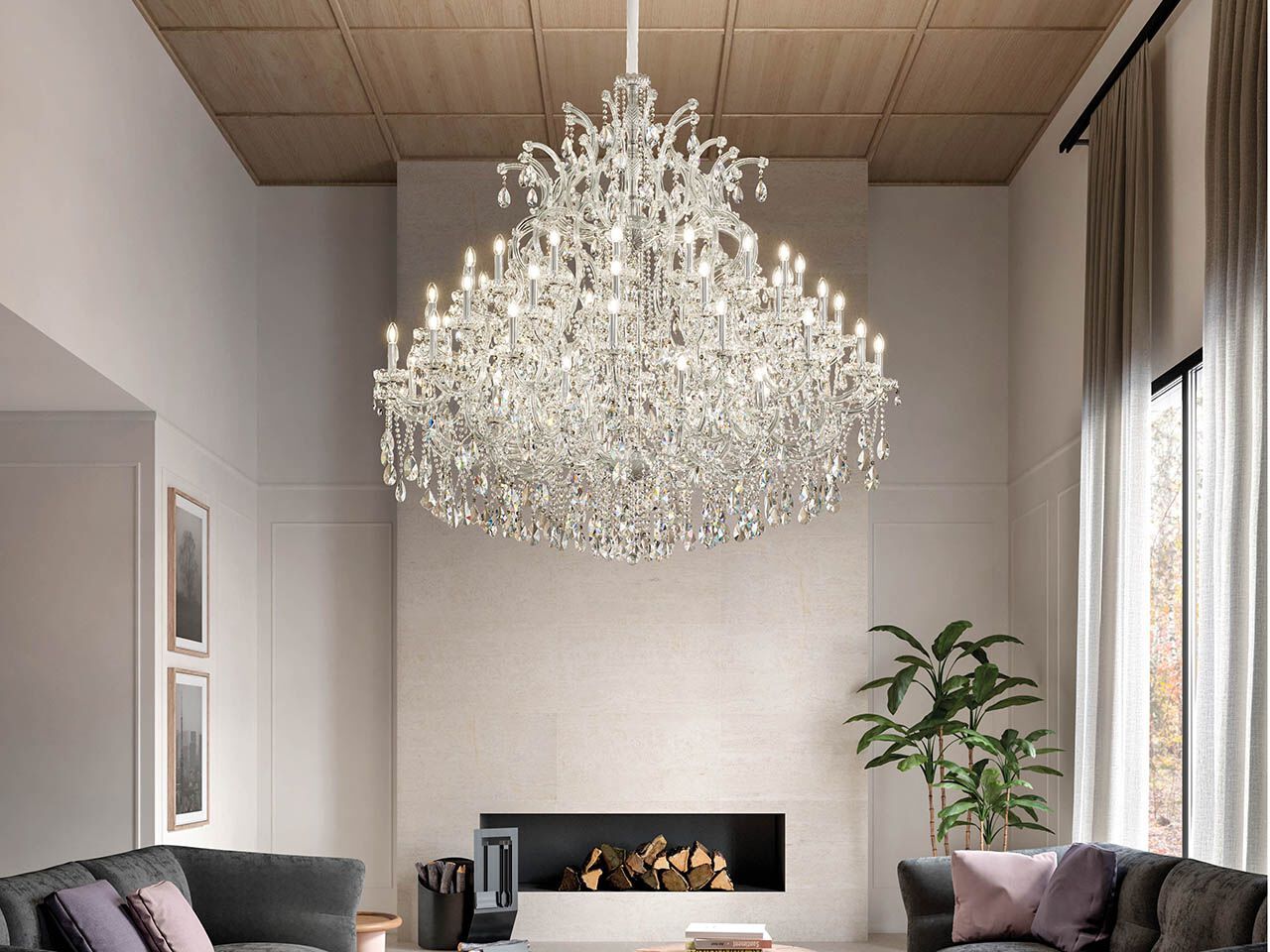 Подвесной светильник с кристаллами Masiero Aqaba ARCH-00015892