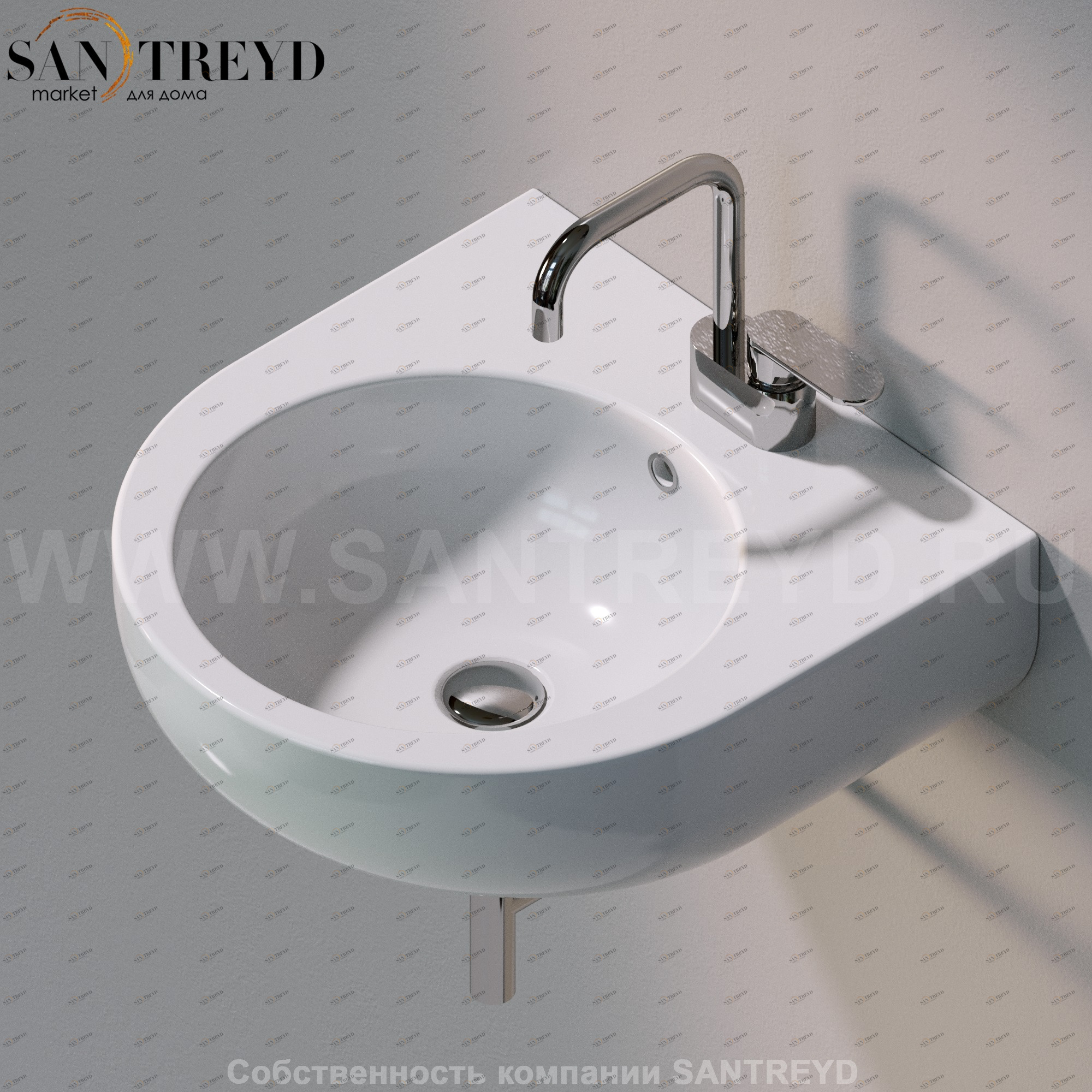 PS50L9016 Подвесная раковина настенная овальная Ceramica Flaminia Pass белая