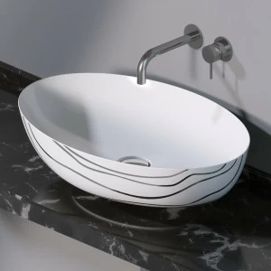 L600410P Накладная раковина на столешницу  овальная A. e T. Italia ELITE