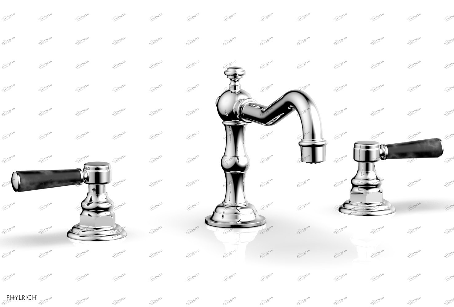 Комплект и ручки HENRI Phylrich  161-03-026X030 Хромированный 