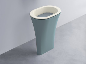 AMLA65-TL+AMPILO-BR+AMCOLO-PL Раковина Amedeo Ovale отдельностоящая cielo Enjoy + Amedeo