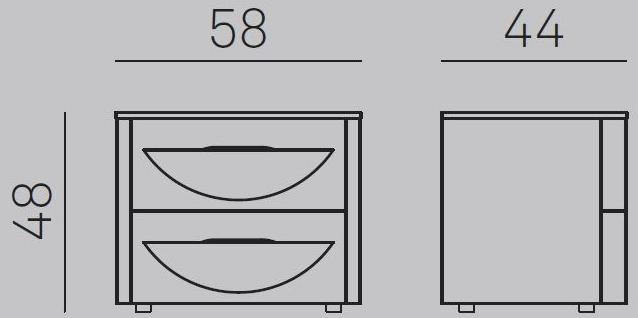 Gruppo Tomasella Деревянная тумбочка с ящиками Bogart sun-id-1355221 - Вид №4