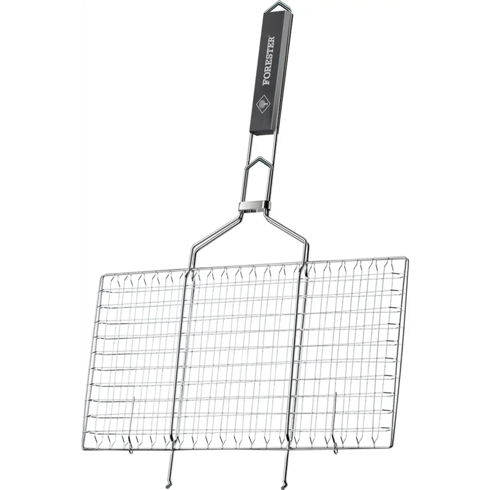 Решетка-гриль со съемной складной ручкой Forester 22x44 см 82641639 STLM-2163891 Santreyd  - Вид №1