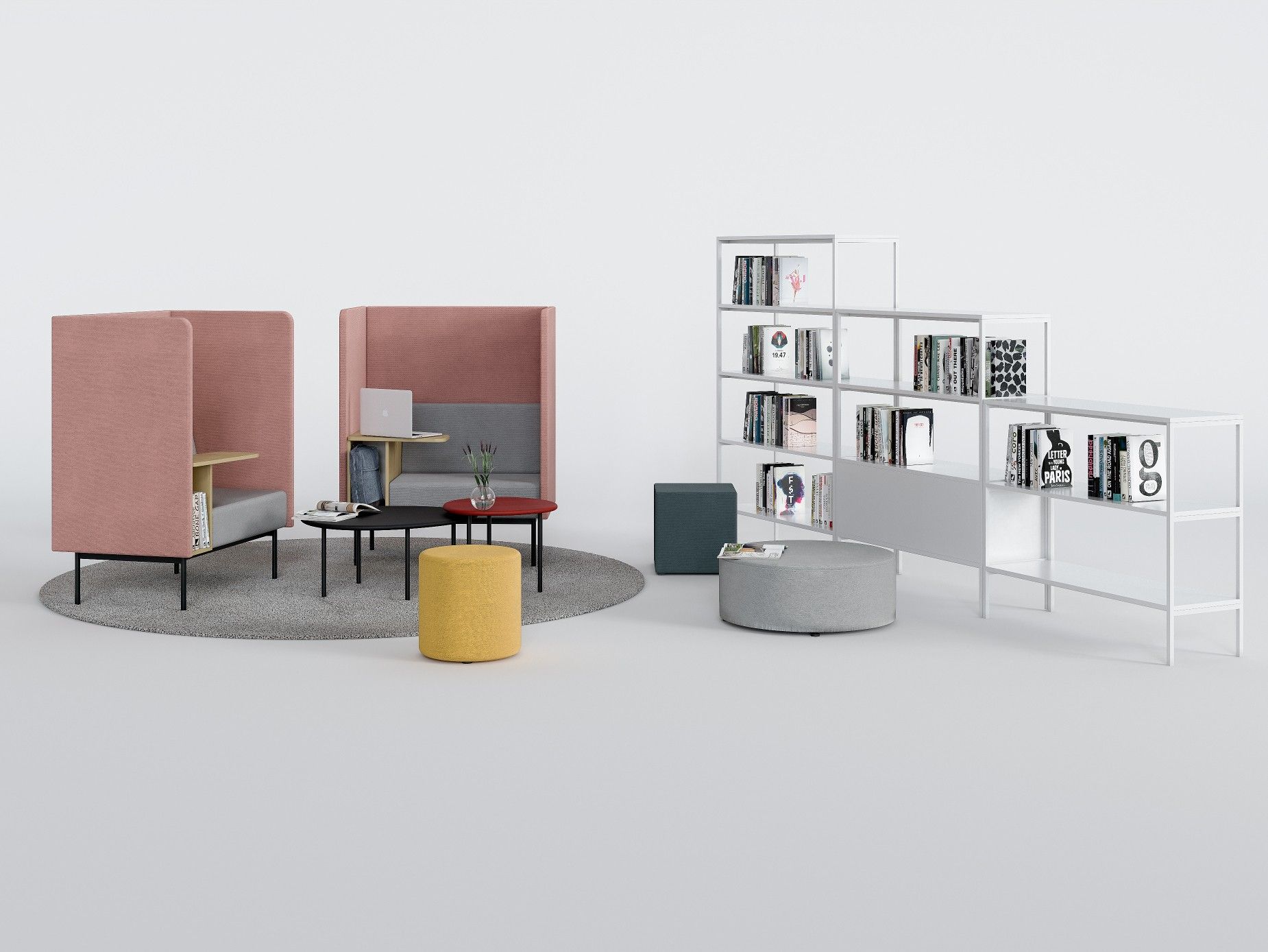 Круглый пуф из ткани Grado Design Geometry ARCH-00039136 - Вид №1