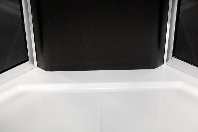 ЕМ1512 L N LED Душевая кабина DETO Серия EM BМ4510 N с гидромассажем BLACK - Вид №4