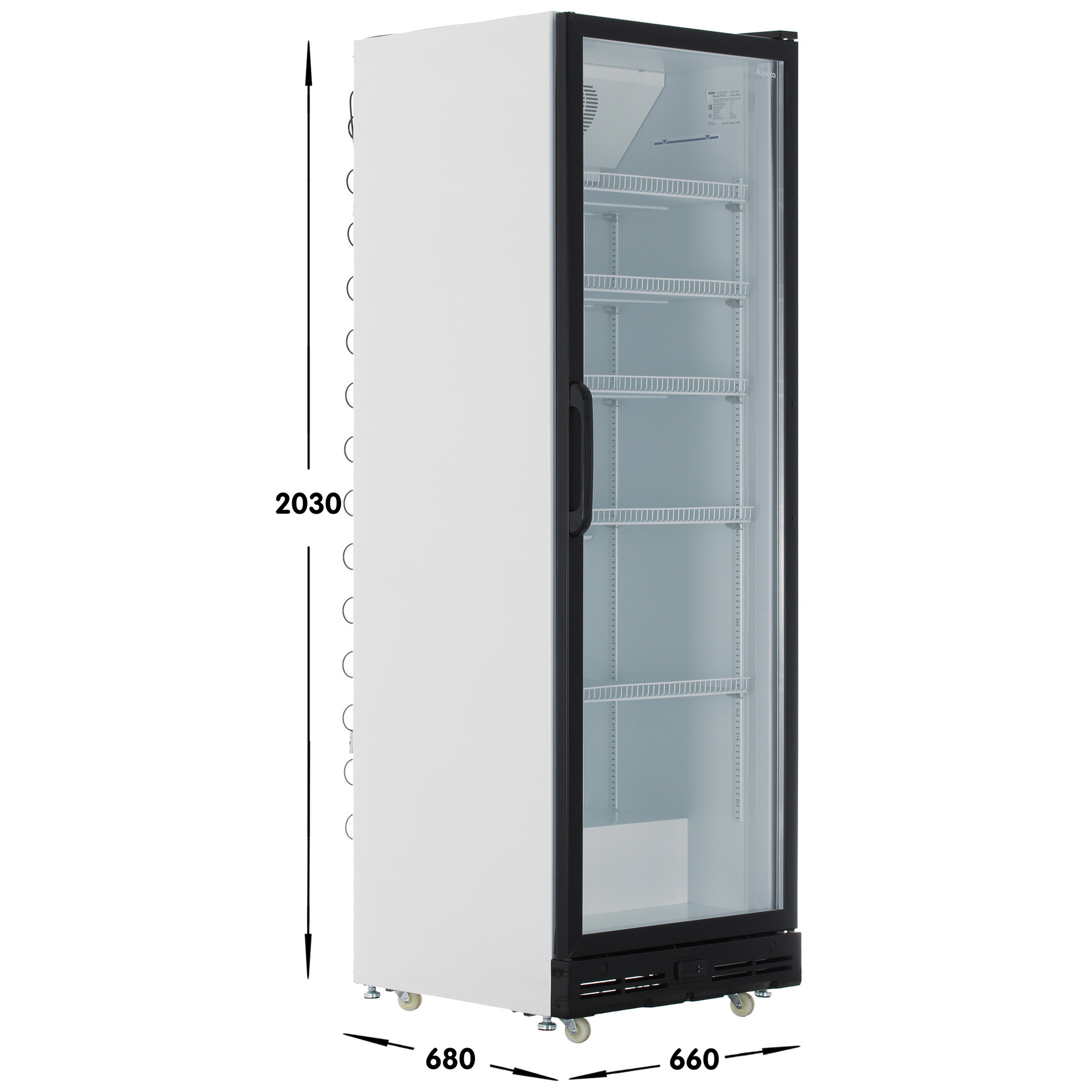 5356103 Холодильная витрина   Бирюса B600D черный STDN-0067592 - Вид №6