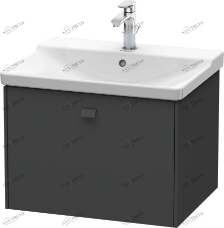 BR402004949 Brioso Тумбочка подвесная Графит матовый, декор Duravit