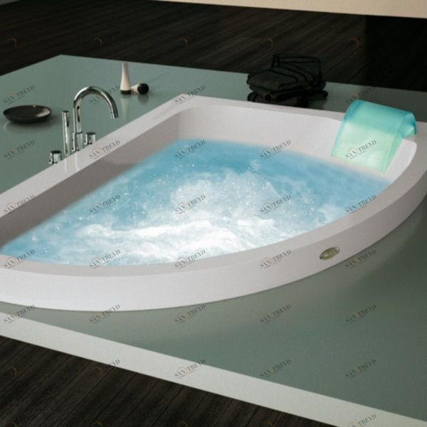 Ванна с гидромассажем "HYDRO TOP" Aquasoul Offset встроенная 9443-478 Dx Jacuzzi 9443478DX