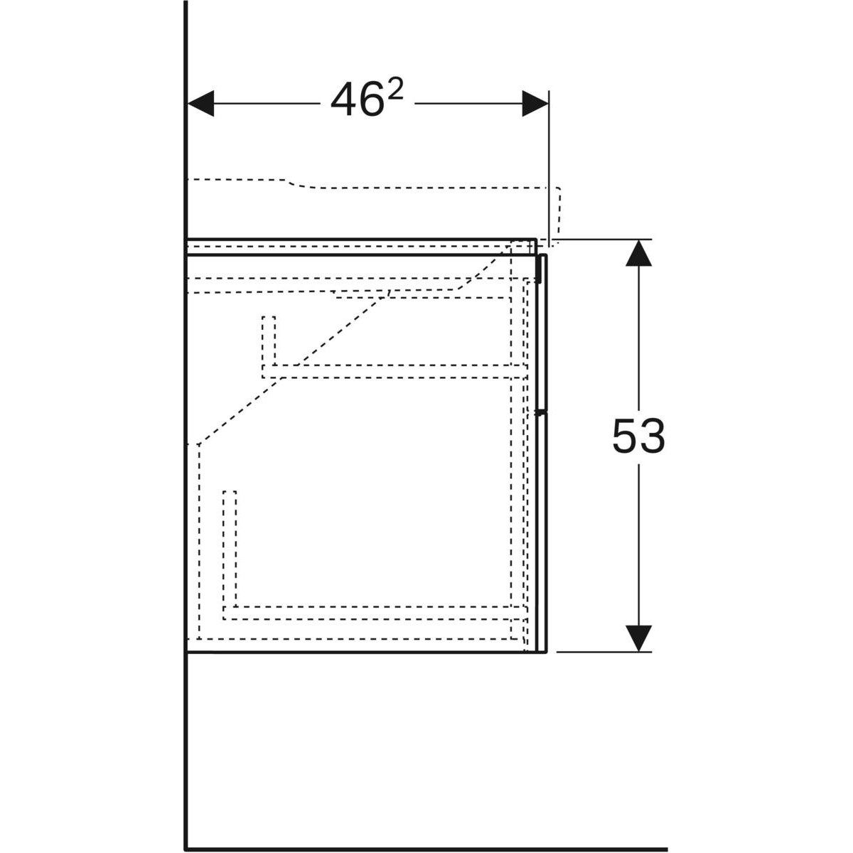 Двойной подвесной умывальник с ящиками Geberit Xeno2 ARCH-00014308 - Вид №2