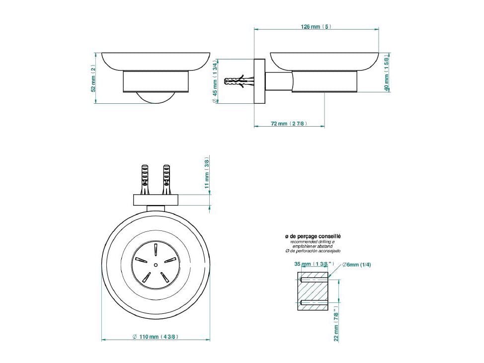 Настенная мыльница THG Paris Yoko Ice ARCH-00123509 - Вид №2