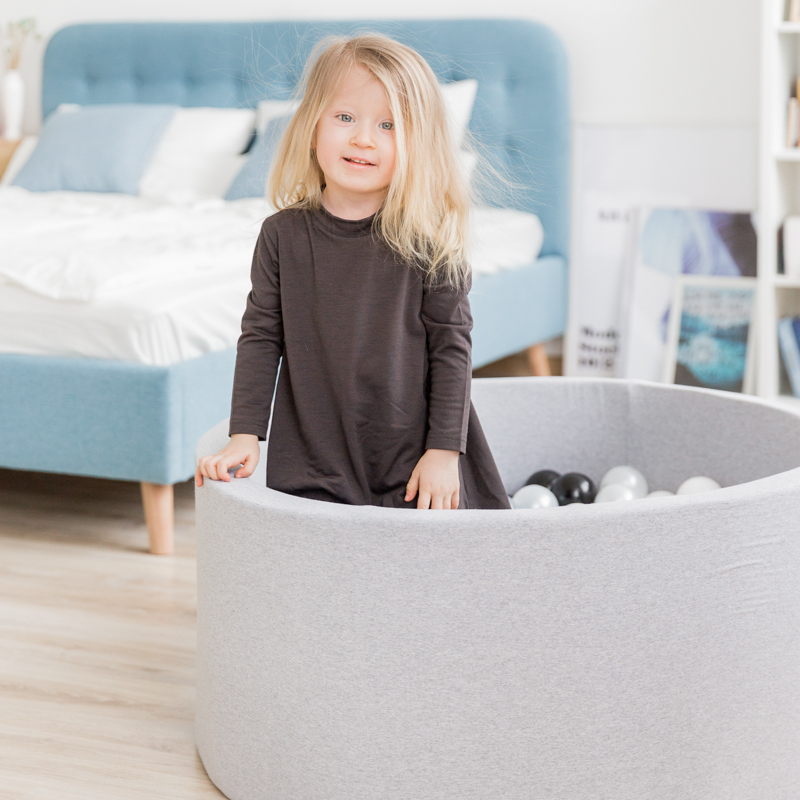 Детский сухой бассейн серый (без шаров) VAMVIGVAM  281500 Серый Santreyd  - Вид №1