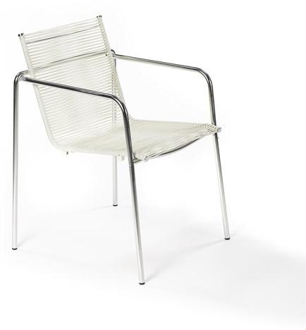 FISCHER MÖBEL Штабелируемый веревочный садовый стул с подлокотниками Taku sun-id-1482426 - Вид №8