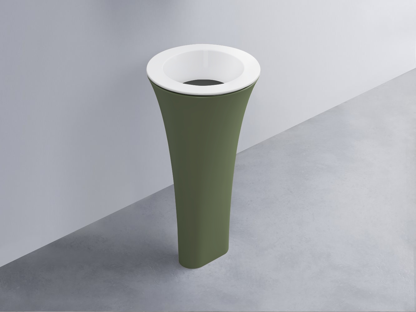 AMLA45-BL+AMPILT-CM+AMCOLT-AG Раковина Amedeo Tondo отдельностоящая cielo Enjoy + Amedeo Ceramica Cielo