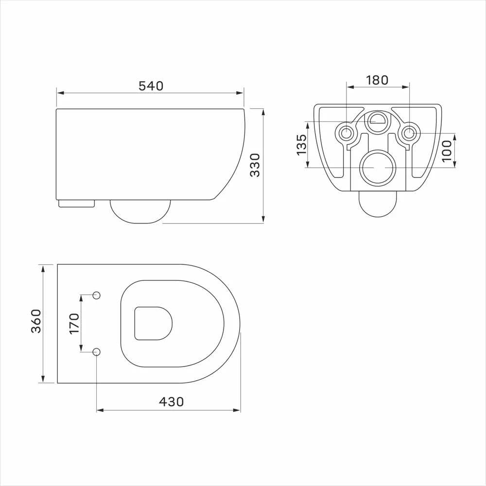 Комплект инсталляция с унитазом Berges Drop с кнопкой цвет белый STLM-2199966 - Вид №7