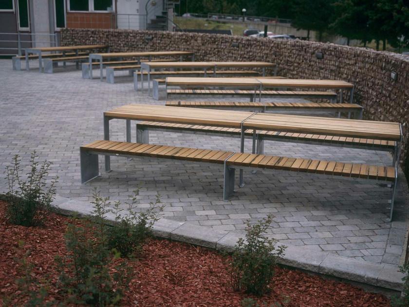 VESTRE Стол для общественных мест из стали и дерева Vroom sun-id-1415752 - Вид №5