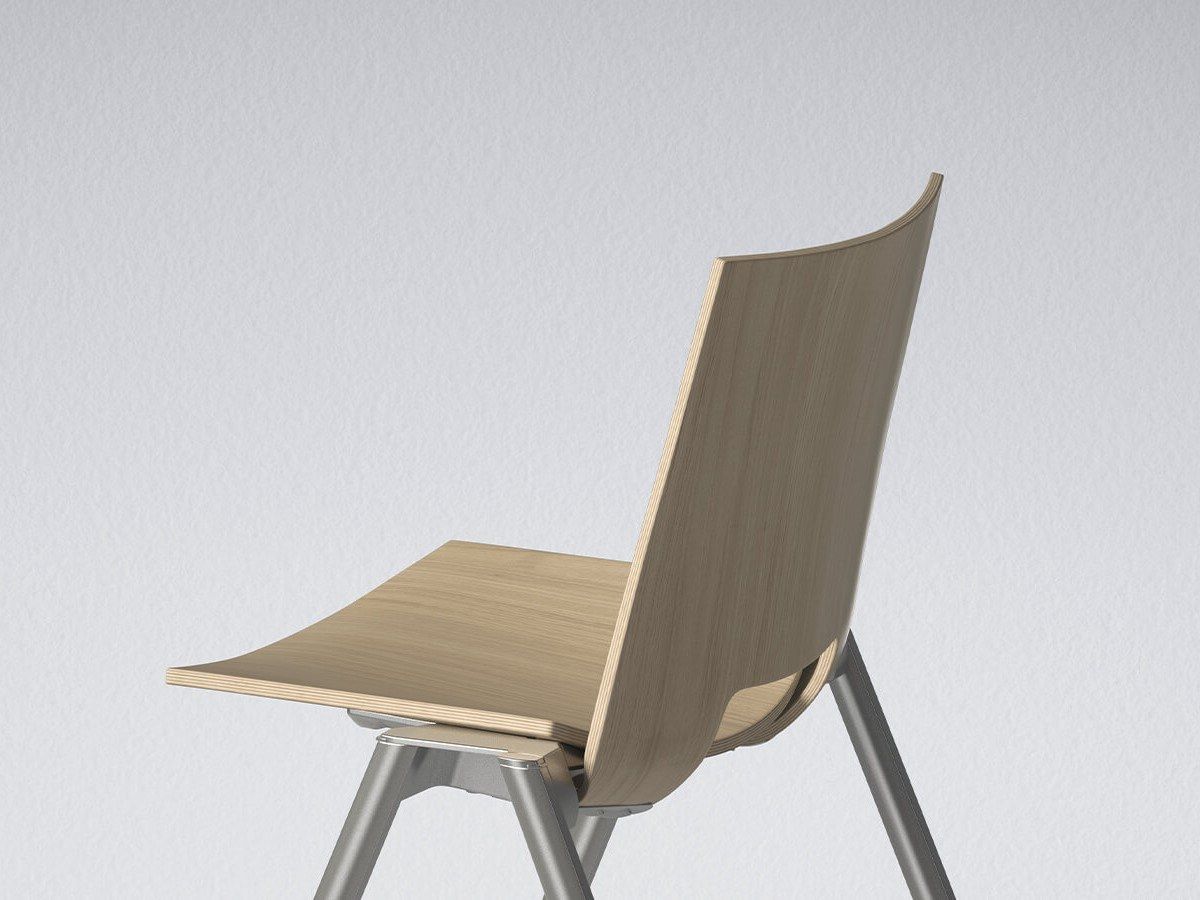 Деревянный штабелируемый стул для залов ожидания LAMM Hl3 ARCH-00105316 - Вид №5