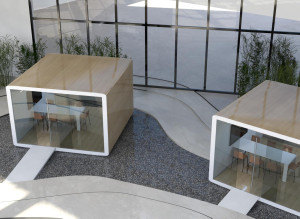 Мультимедийная многосторонняя акустическая офисная кабина со встроенным освещением