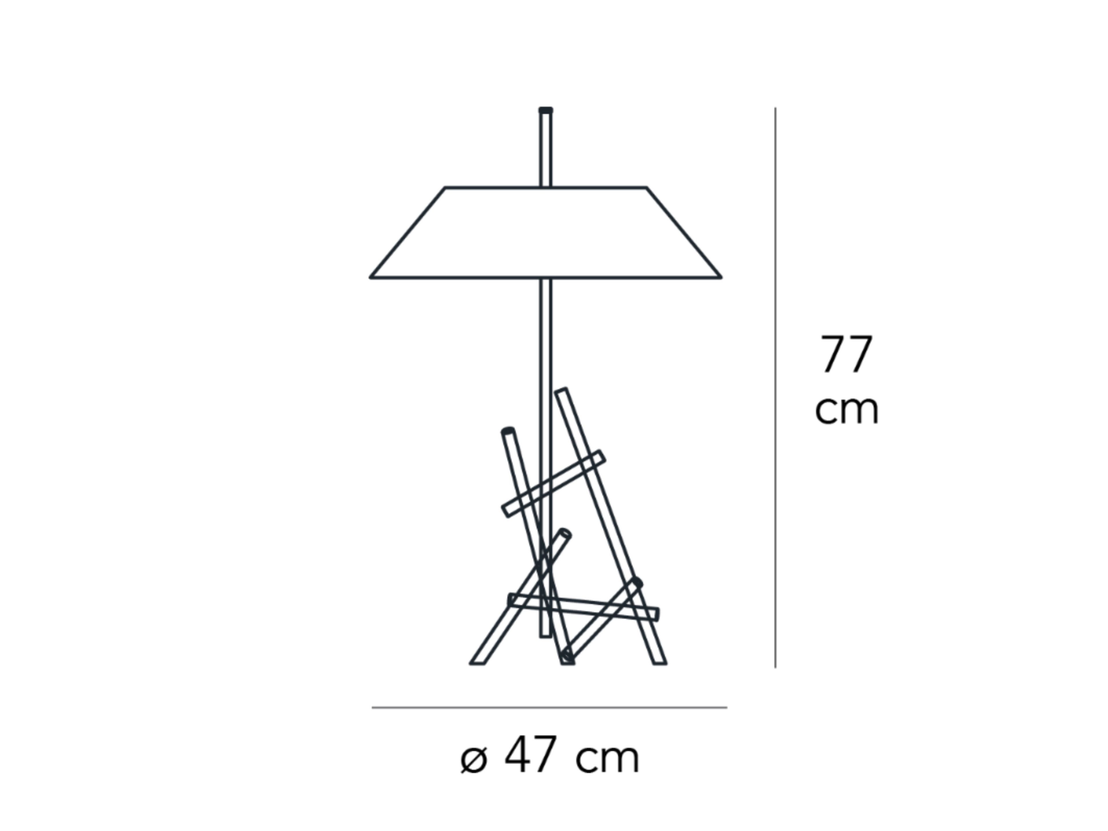 Стеклянная настольная лампа FontanaArte ASHANGHAI ARCH-00144258 - Вид №3