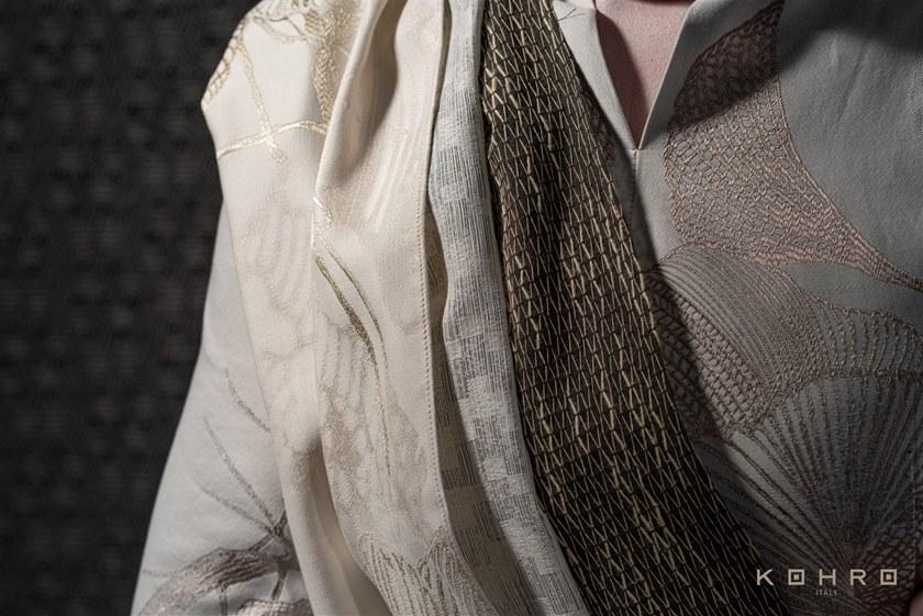 KOHRO Однотонная полиэфирная ткань A gong on the river Kr064453  - Вид №2