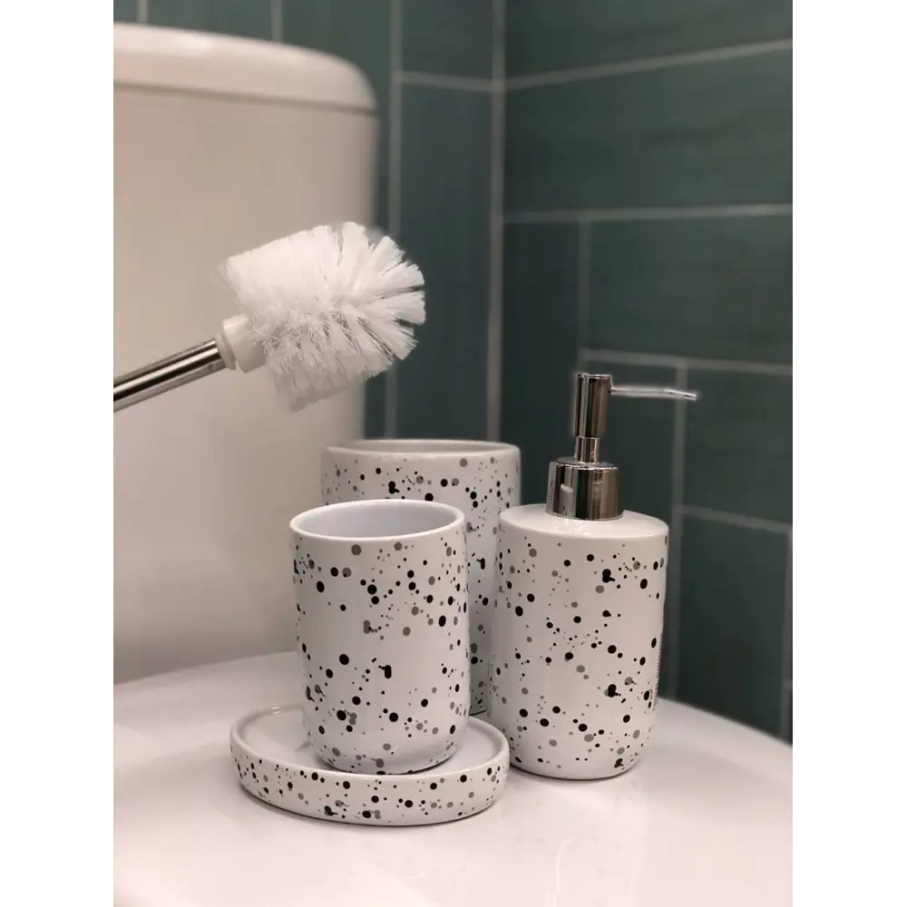 Ёршик для унитаза напольный «Spots», керамика SWENSA STLM-2101154 - Вид №2