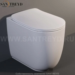 531830 Приставной унитаз напольный Белый Kerasan Nolita Италия