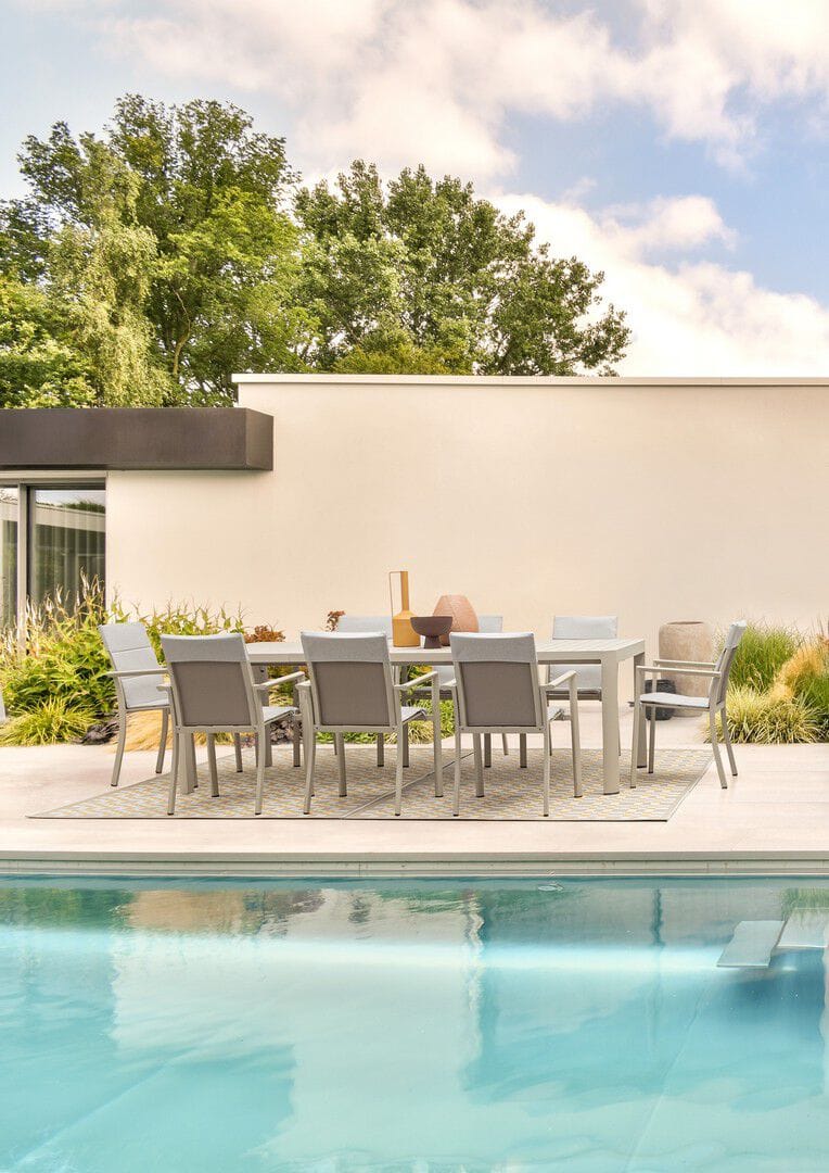 Алюминиевый штабелируемый садовый стул с подлокотниками BIZZOTTO Konnor ARCH-00101358 - Вид №27