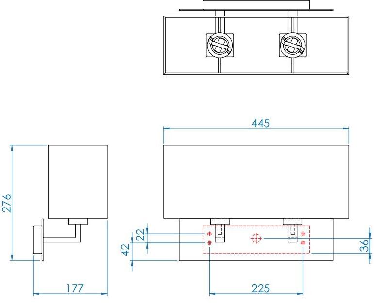 Astro Lighting Настенный светильник из стали и ткани Park lane sun-id-1431404 - Вид №9
