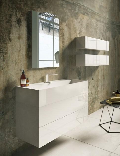 LASA IDEA Тумба под умывальник, лакированная, с зеркалом Syn sun-id-1399056 - Вид №2