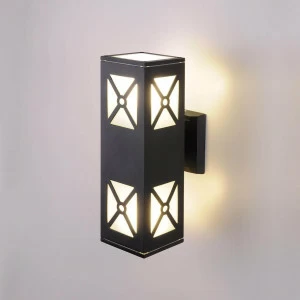 Уличный настенный cсветильник 30,5х15,5х9 см черный Techno 4690389131912 ELEKTROSTANDARD TECHNO 00-3898190 Черный